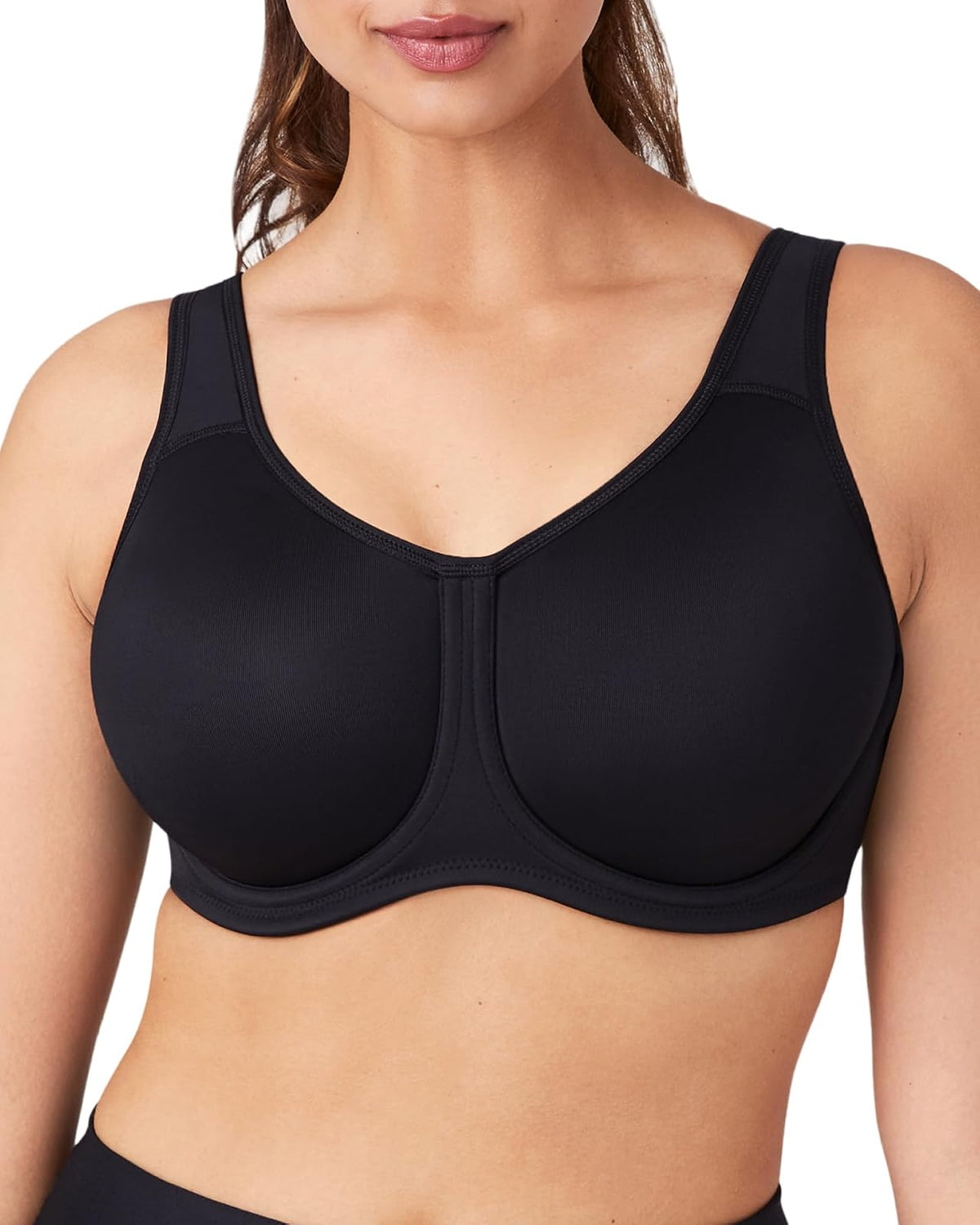 Wacoal brasier deportivo con varilla de cobertura completa - 42DD - Negro -
