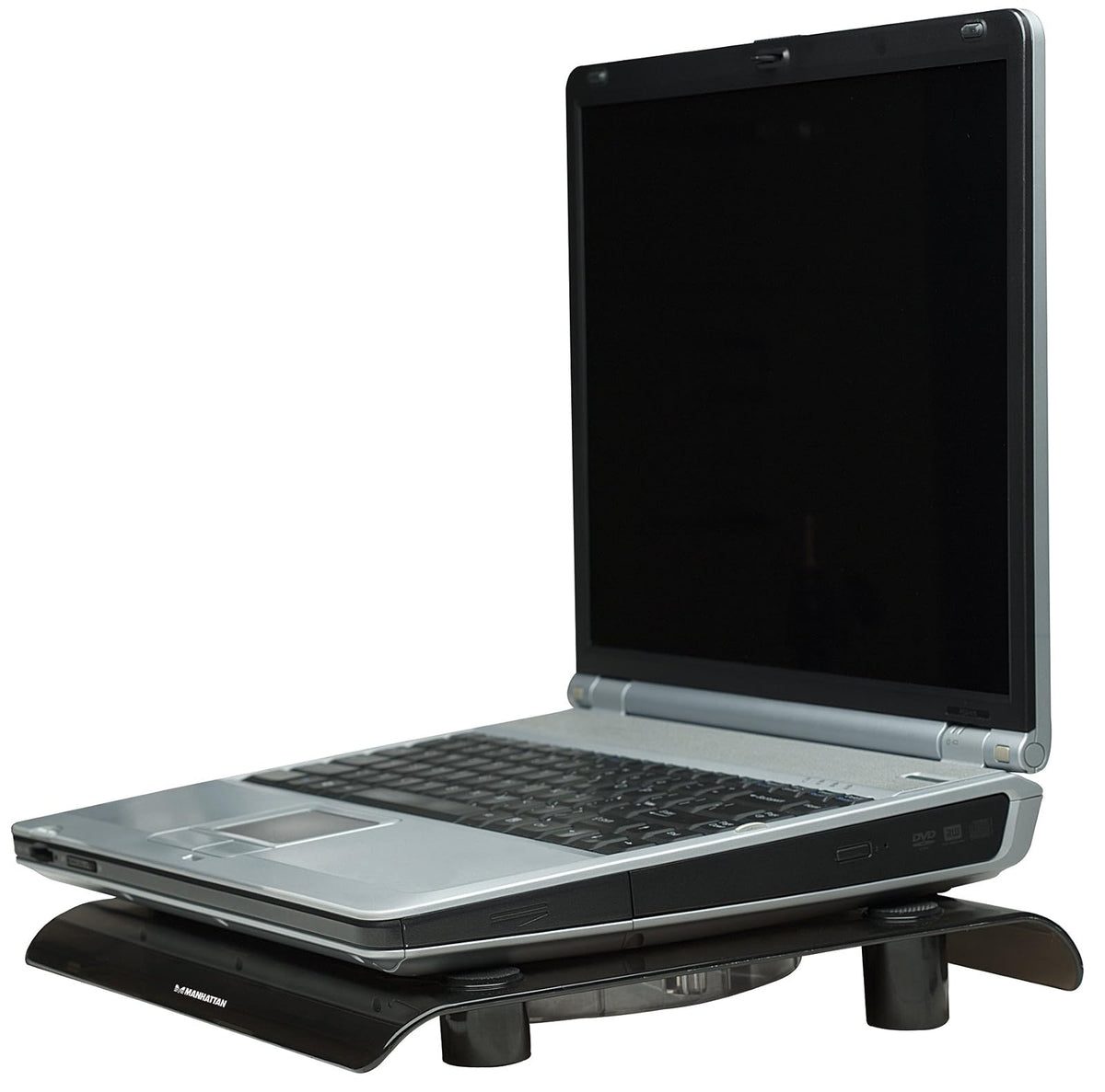 MANHATTAN 703406 Base con Ventilador para Computadora Portátil, Gris