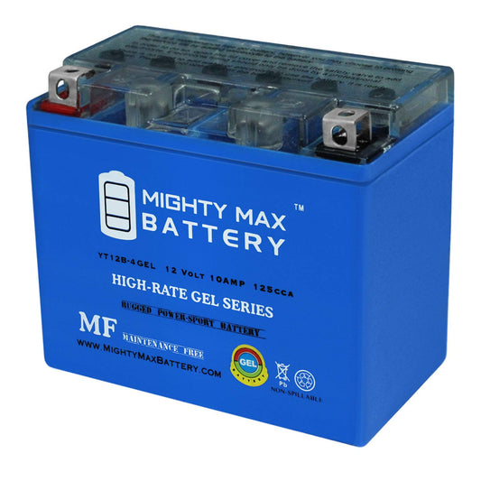 Mighty MAX Battery YT12B-4 - Batería de Gel para Motocicleta sin Mantenimiento