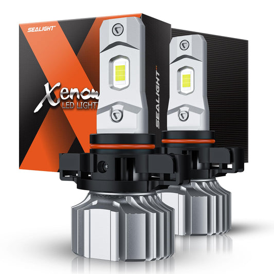 SEALIGHT 5202/5201/PS19W/PS24W Focos LED Antiniebla o DRL, 18000 lm, 6500 K Blanco Frío, 60000 Horas, Paquete de 2