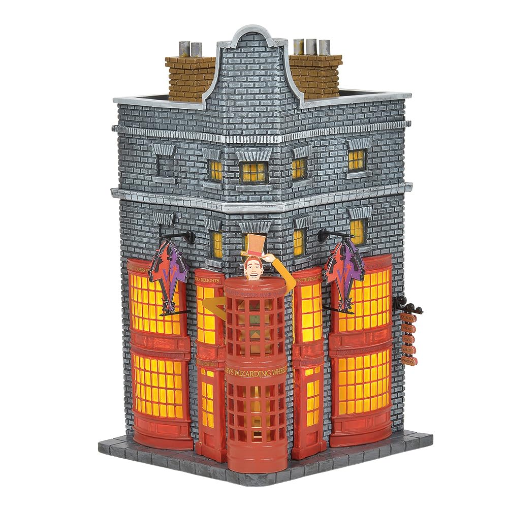 Department 56 Harry Potter Village Weasleys' Wizard Wheezes Lit Building, 8.11 Pulgadas, Multicolor