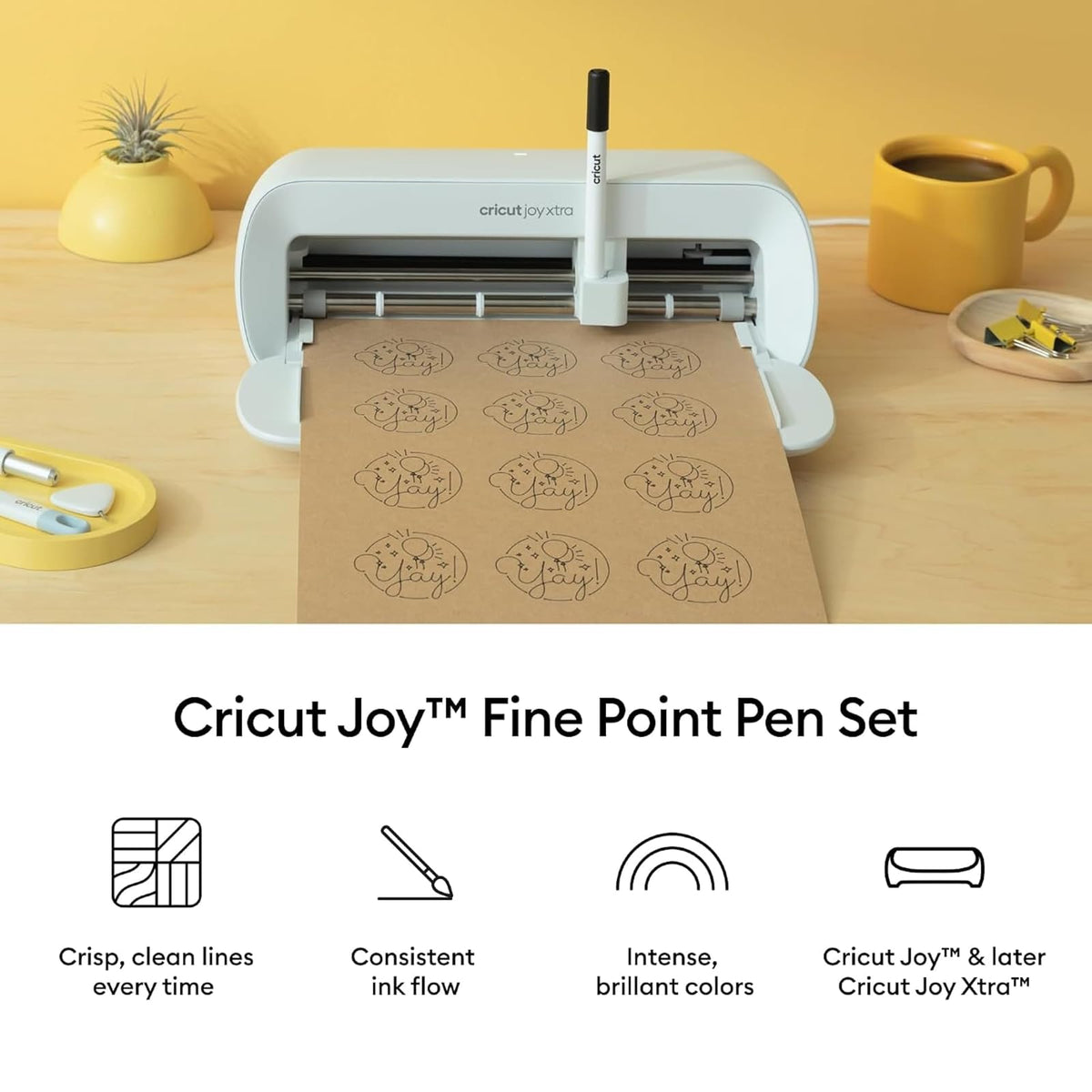 Cricut Joy Juego de bolígrafos de punta fina, 0,4 mm (8 unidades)