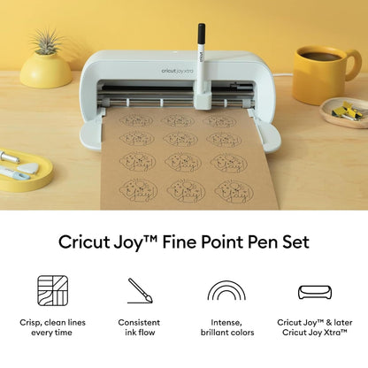 Cricut Joy Juego de bolígrafos de punta fina, 0,4 mm (8 unidades)
