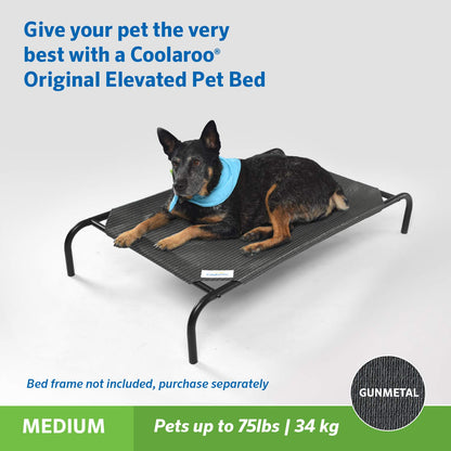 Coolaroo The Original Elevated Pet Bed - Funda de Repuesto para Cama, tamaño Mediano, Color Bronce