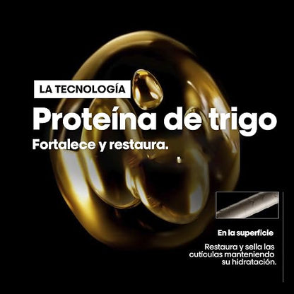L'Oréal Professionnel Absolut Repair Acondicionador 200ml | Para cabello seco y dañado. Acondicionador que repara y da brillo con proteínas y omega 9, uso después del shampoo.