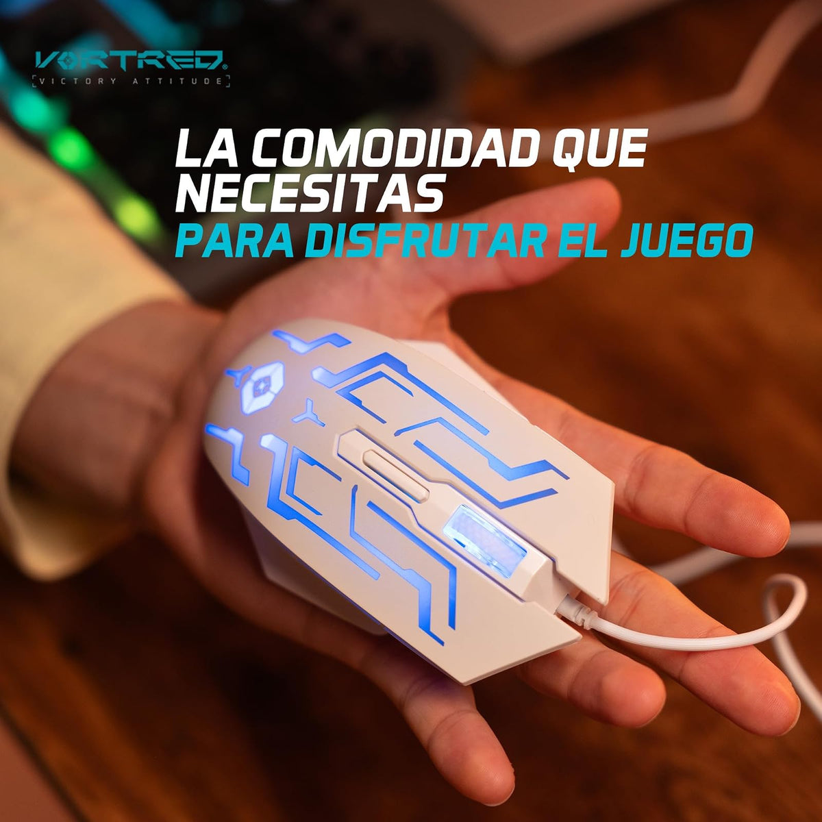 PERFECTCHOICE Mouse Gamer Alámbrico 3600 dpi Ajustable 6 Botones V-930587 Legacy VORTRED