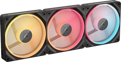 Corsair iCUE Link LX140-R RGB Ventilador PWM Flujo Inverso - 3 x 120mm - Negro