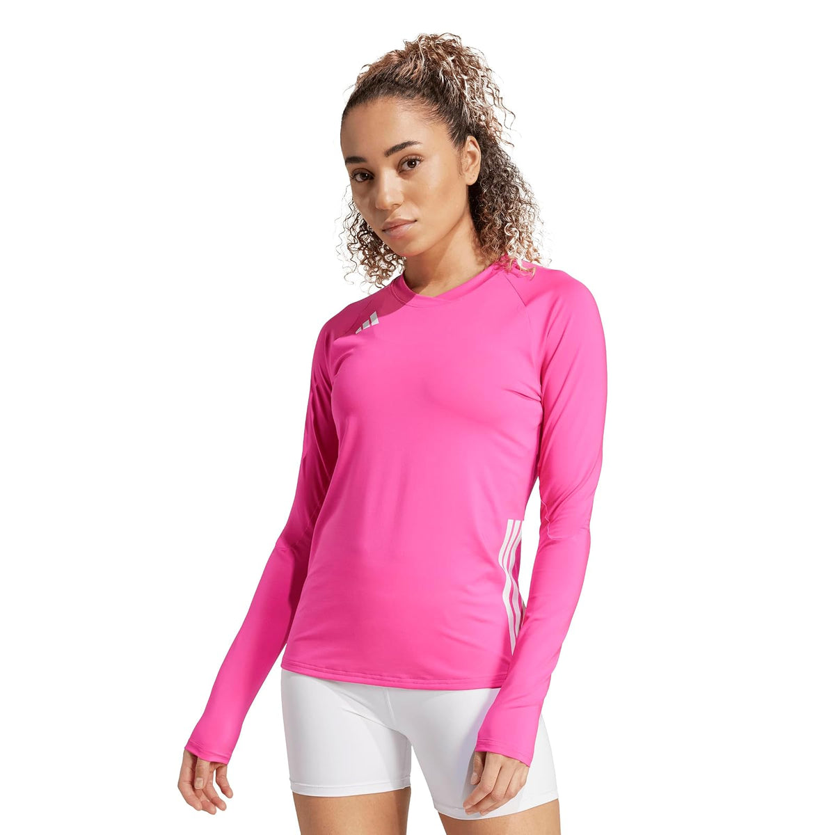 adidas Camiseta de Voleibol de Hilo de Manga Larga para Mujer