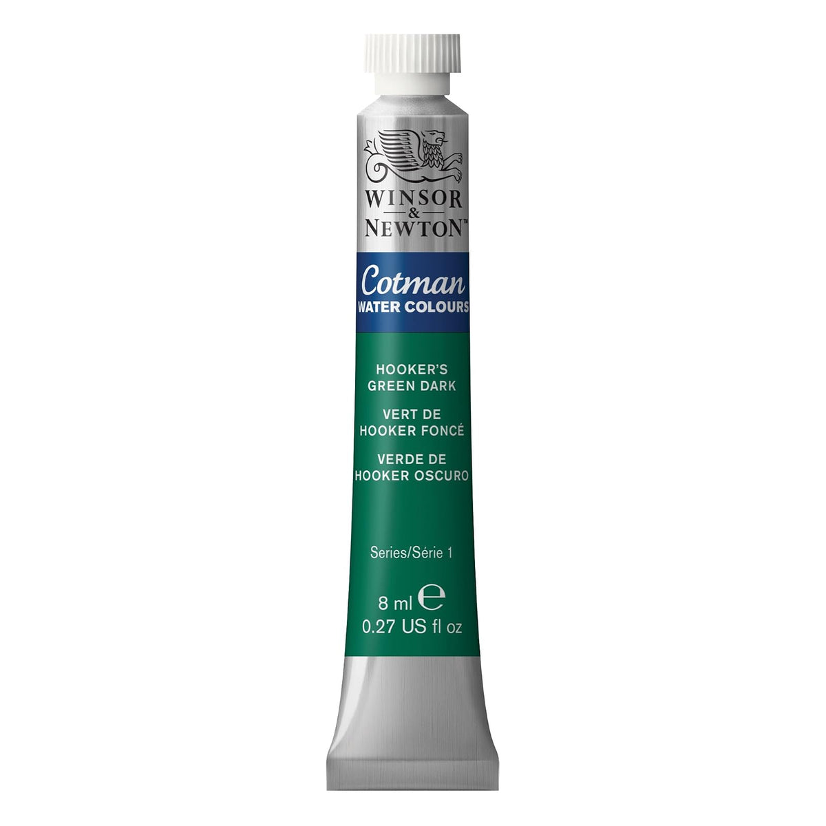 Winsor & Newton Acuarela Cotman en Tubo 8 ml, Varios Colores - Tubo de 7,7 g - Verde Obscuro