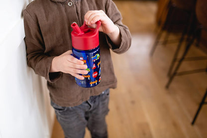 Simple Modern Disney Princess - Botella de agua para niños, de plástico, sin BPA, con tapa de popote a prueba de fugas, reutilizable y duradera para niños pequeños, niñas, colección Summit | 12 onzas,
