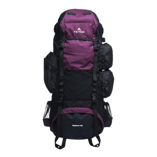 TETON 65L, 75L, 85L Explorer Internal Frame Backpack for Hiking, Camping, Backpacking, Rain Cover Included