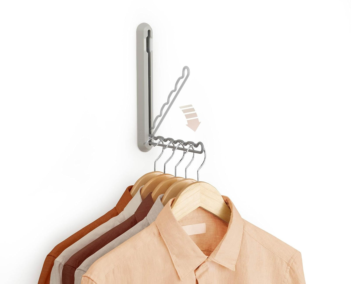Joseph Joseph Orderly - Secador de ropa plegable, tendedero de planchado para ropa, capacidad para hasta 5 perchas