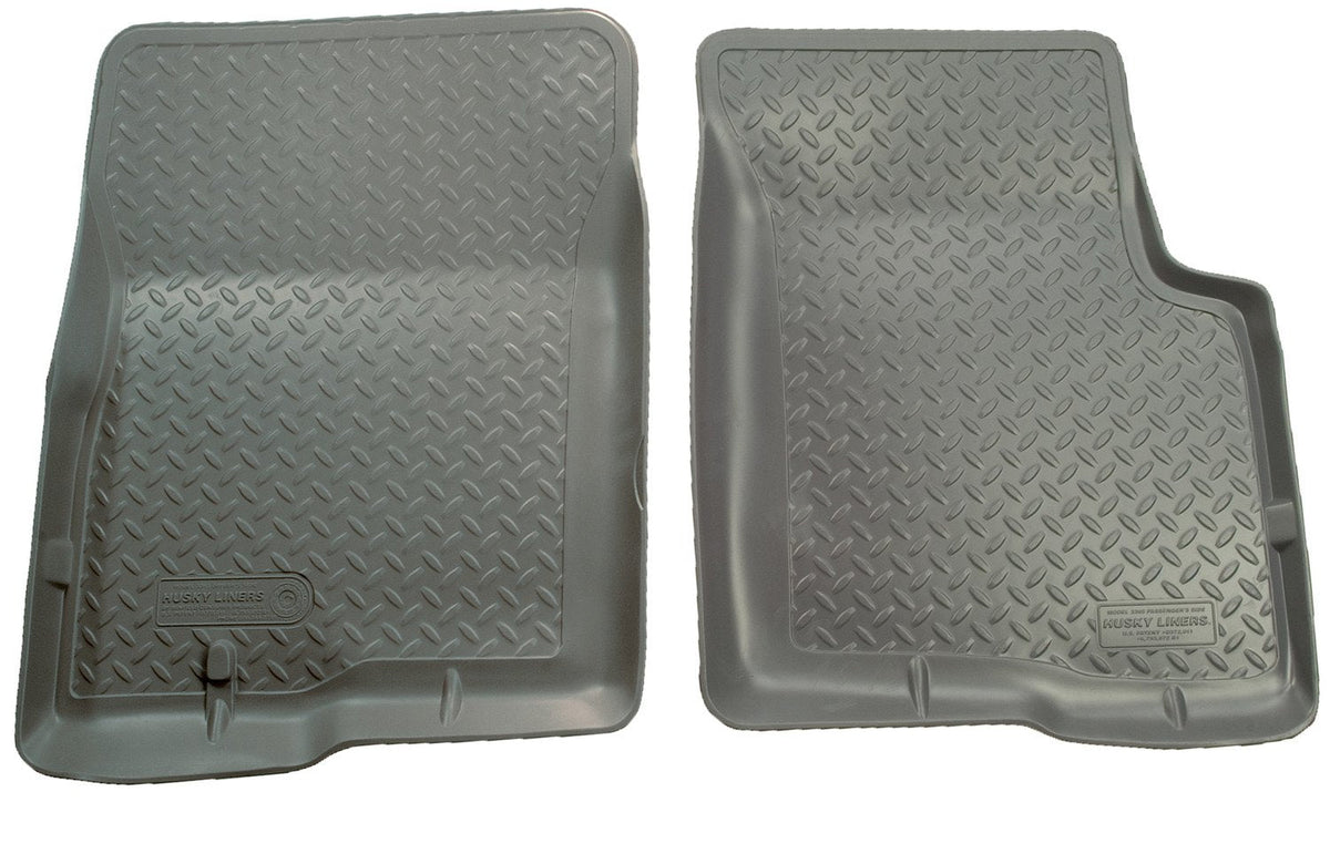 Husky Liners - Alfombrillas de Estilo clásico | Se Adapta a Toyota Tacoma Access 1995-2004 y Solo Cabina estándar | Fila Delantera, 2 Piezas, Color Gris - 35112 - Classic Style Front Floor Mats - gris