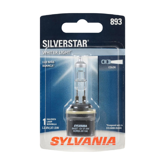 SYLVANIA 893 SilverStar High Performance Halogen Fog Bulb, (Pack of 1)