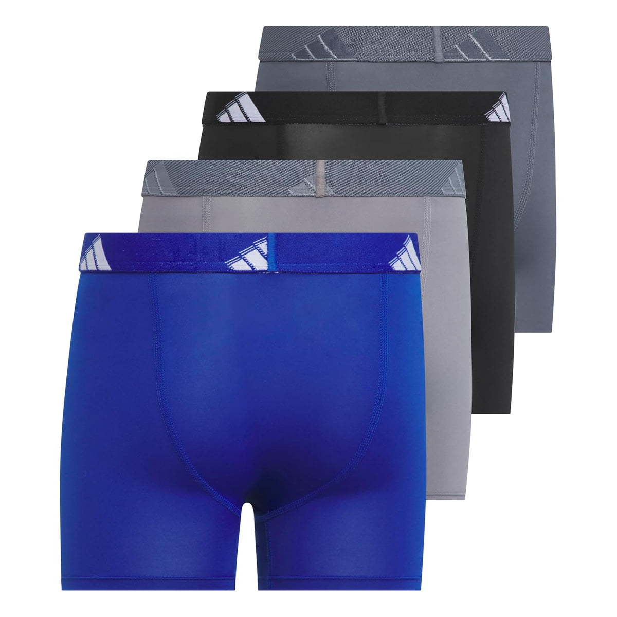 adidas - Calzoncillos tipo calzones de microfibra para jóvenes (multipaquete) para niños