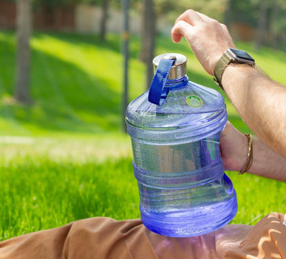 New Wave Enviro BpA Free Botella de agua de 3.78 litros (redonda)