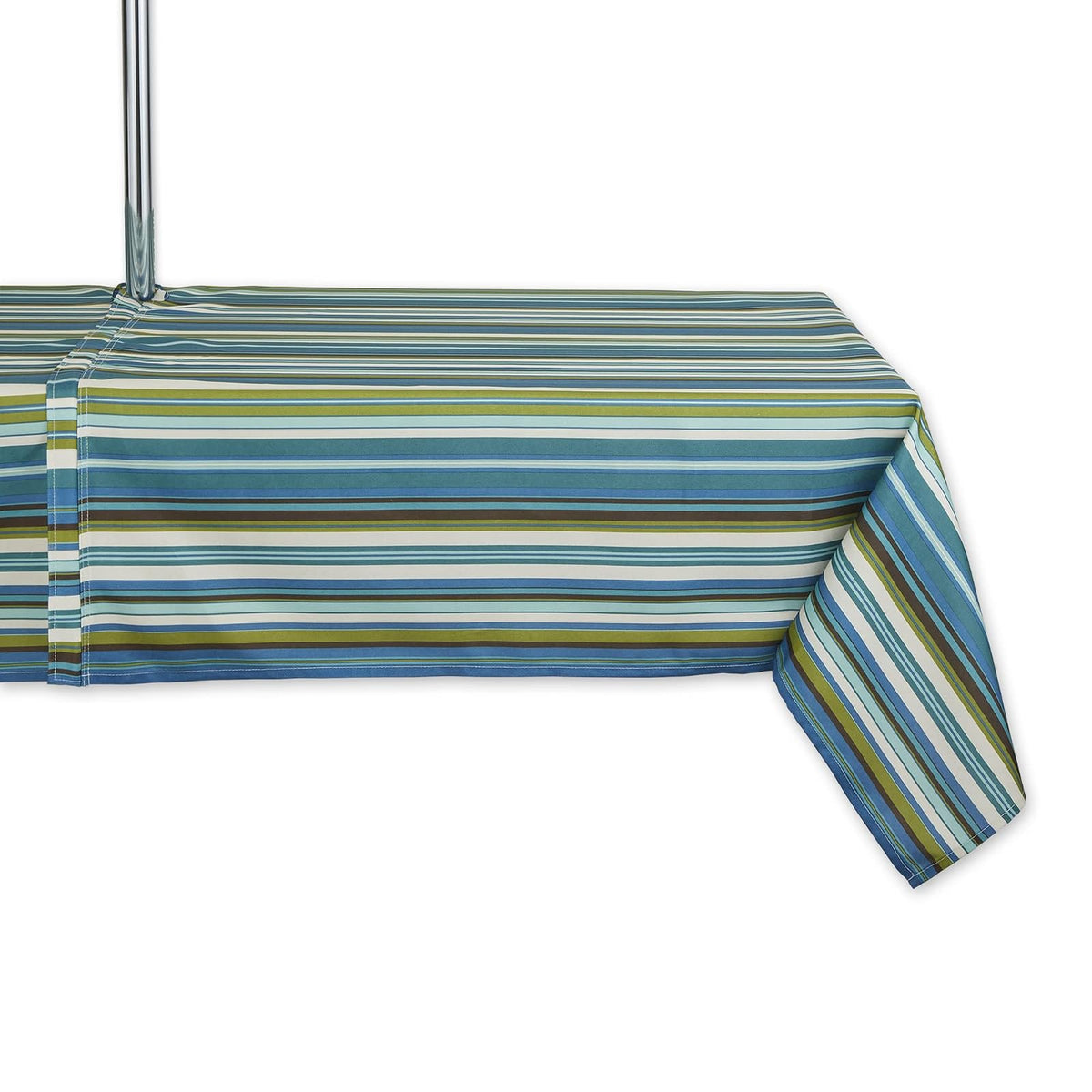 DII Mantel para Exteriores con Cierre, Colección Summer Stripe - 213.4 x 152.4 cm (Rectangular) - Estampado playero