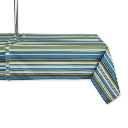 DII Mantel para Exteriores con Cierre, Colección Summer Stripe - 213.4 x 152.4 cm (Rectangular) - Estampado playero