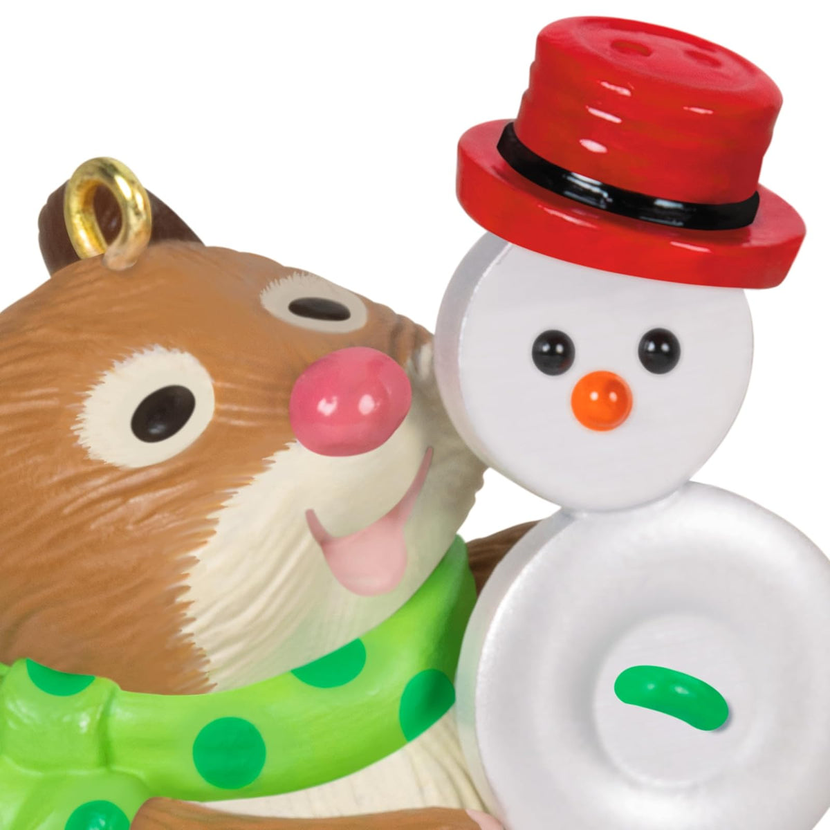 Hallmark - Adorno de Navidad 2024, Bonito como botón, Regalo para Amantes de los Animales
