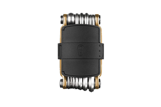 Crankbrothers Multi Tool M 13 - MTB Multi-Tool Gold - 13 herramientas de bicicleta (herramienta 13 en 1), ergonómicas y ligeras