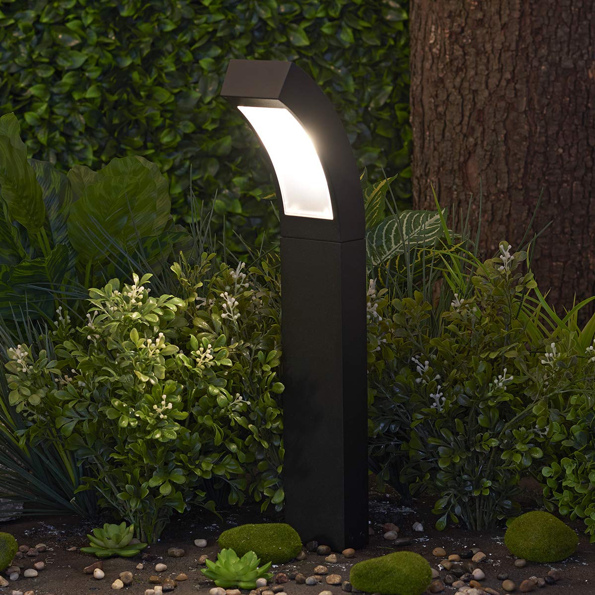 Sterno Home GL33872BK Paradise Luz LED de bajo voltaje con lente de plástico esmerilado, 3 W, color negro