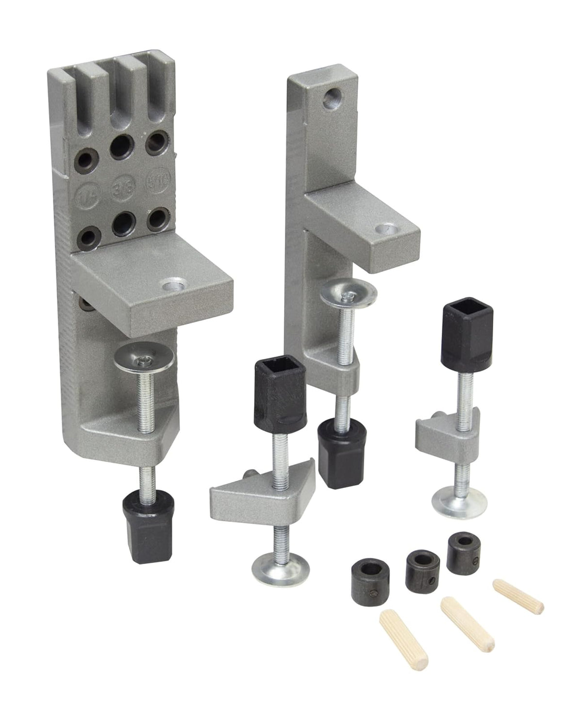 Wolfcraft 3751405 Juego de Plantilla y Clavijas Profesional