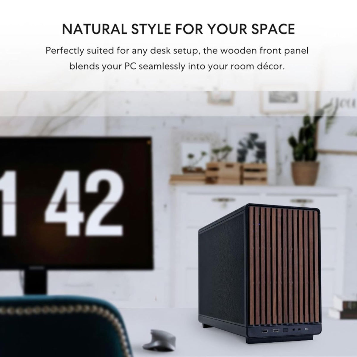 Lian Li A3-mATX-WD-26.3L chasis de Factor de Forma Micro, sin Ventiladores incluidos, Compatible con diseño AIO de modularidad de 360 mm, para M-ATX, ITX Placa Base Dan Cases Collaboration-Panel