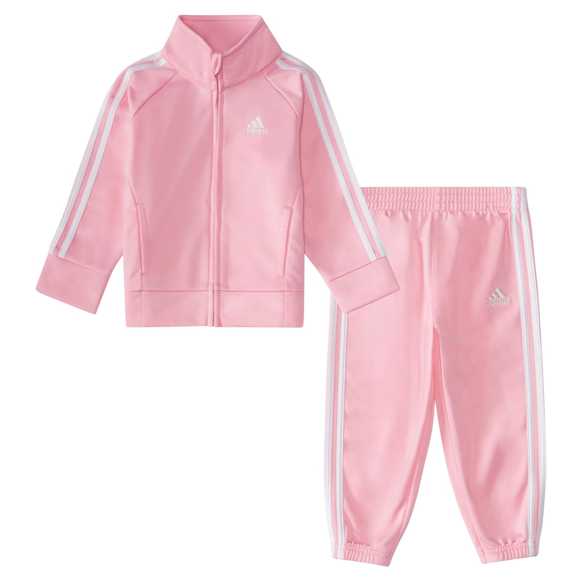 adidas 2-piece Classic Tricot Track Suit With Jacket & Pants Conjunto clásico de chamarra de tricot y pantalones deportivos con cierre frontal bebés niñas