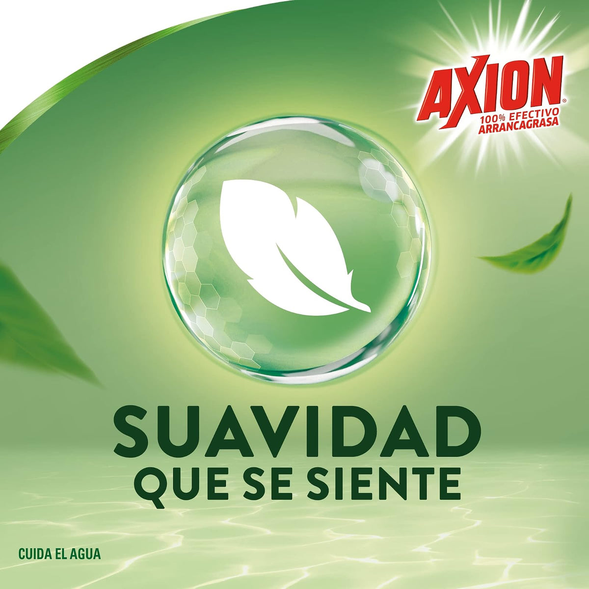 Axion Lavatrastes Líquido Cuidado de Manos Green Tea 2.8 Lt | Poderoso Arrancagrasa, Suave con tus Manos, Tu Aliado en el Cuidado de Manos con Colágeno, Suavidad que se Siente