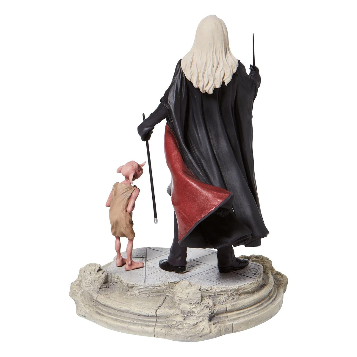Enesco Harry Potter Lucious Malfoy con Dobby The Elf, Figura de 10.25 Pulgadas, Multicolor