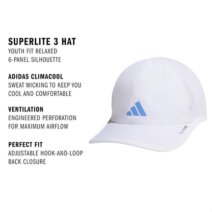 adidas Gorra Deportiva Superlite 3.0 de Ajuste Relajado para niños y niñas Gorra de béisbol Unisex Niños