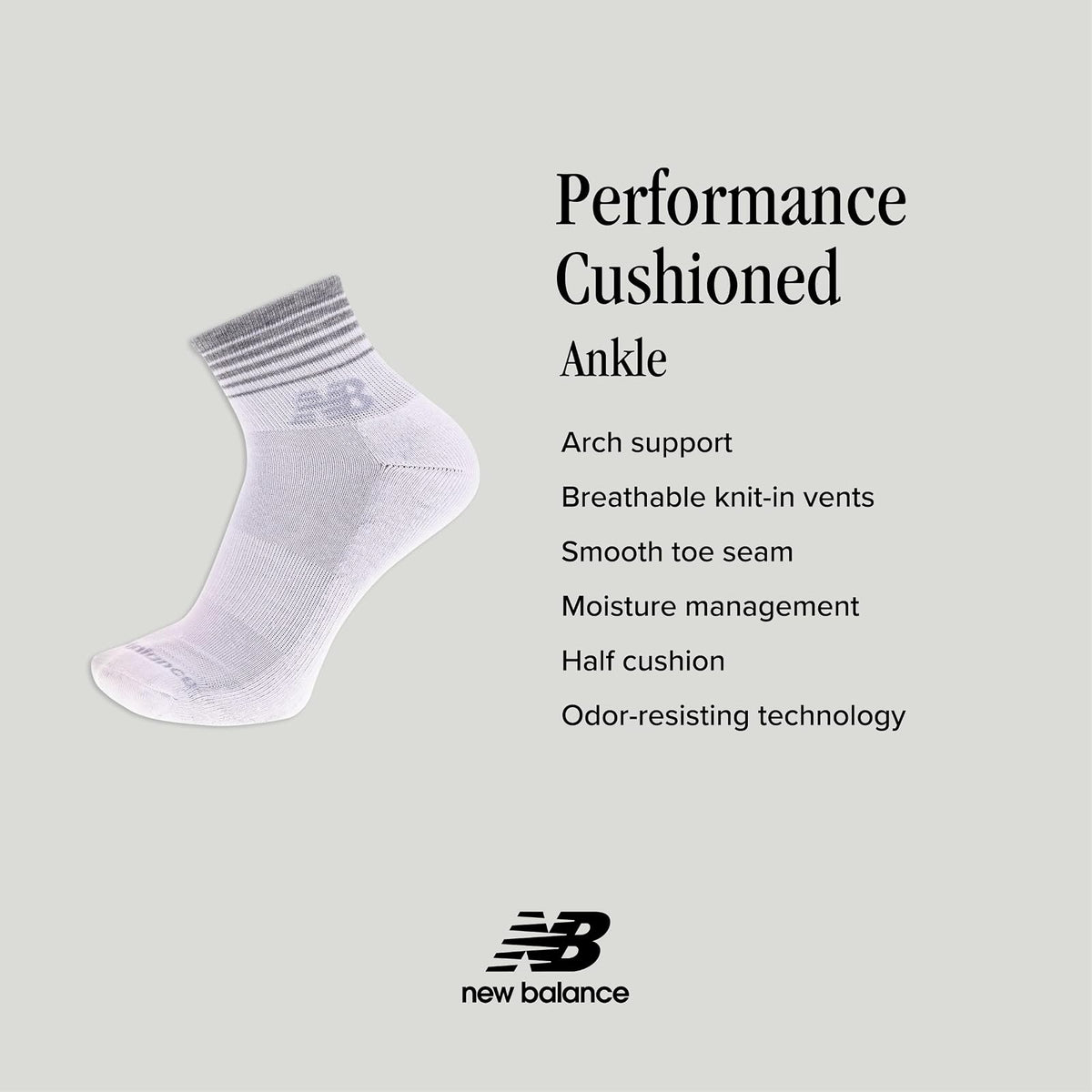 New Balance Ankle 6 Pair Tobillo 6 pares Unisex adulto