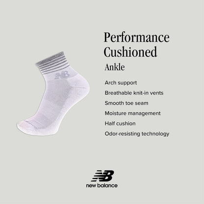 New Balance Ankle 6 Pair Tobillo 6 pares Unisex adulto