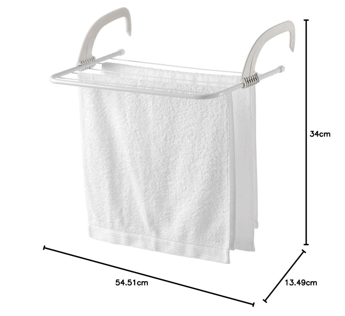 RAYEN | Tendedero Plegable 4 m de Acero | Secador de Ropa Compacto y Resistente | Diseño Ahorrador de Espacio para Interior o Exterior | Color: Blanco | Mod. 23.02