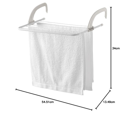 RAYEN | Tendedero Plegable 4 m de Acero | Secador de Ropa Compacto y Resistente | Diseño Ahorrador de Espacio para Interior o Exterior | Color: Blanco | Mod. 23.02