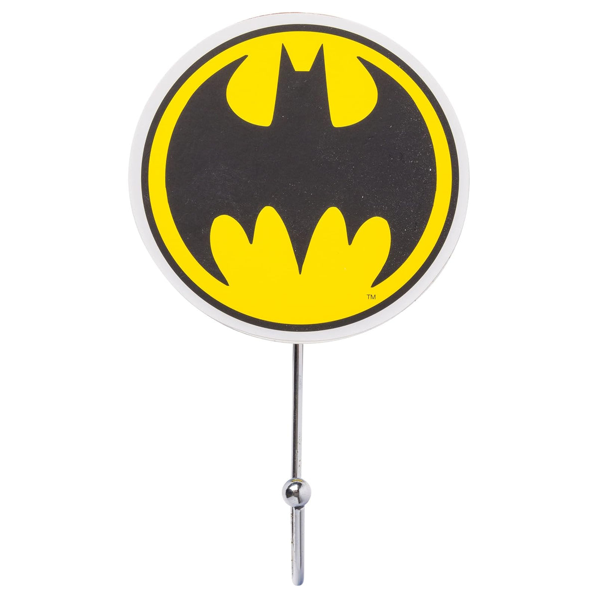 Silver Buffalo Batman Icons - Juego de 3 ganchos de pared troquelados, 14 x 7 pulgadas