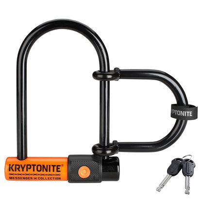 Kryptonite - Mini bloqueo en U para bicicleta con extensor de rueda, bloqueo antirrobo de bicicleta resistente, grillete de acero de 11 mm con llaves, cerradura de alta seguridad para bicicleta eléctrica, , scooters