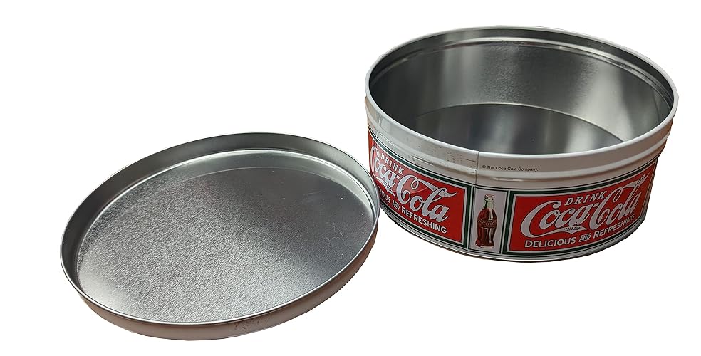 Distress Printed - Coca Cola - Lata de colección redonda