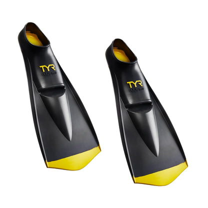 TYR - Aletas Flexibles Unisex para Adultos 2.0 - Negro - Amarillo - CH