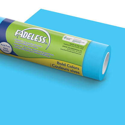 Fadeless (PAC0057218) Tablón de anuncios de papel, 122 x 30,5 cm, azul claro - 48" x 12' - Azul claro
