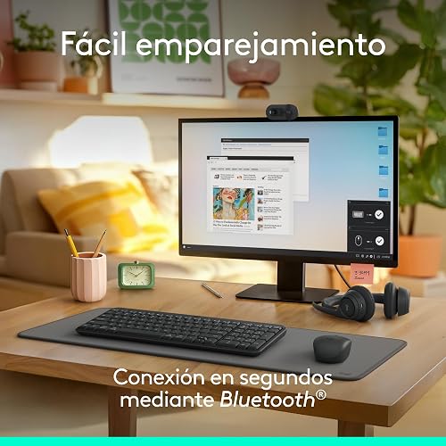 Logitech K250 Teclado Compacto Bluetooth para Windows, ChromeOS ó iOS, Batería de 12 Meses - Color Grafito