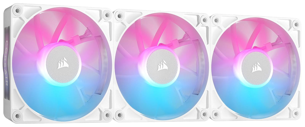 Corsair iCUE Link RX RGB Ventiladores PWM para PC - RGB - 120mm - Blanco