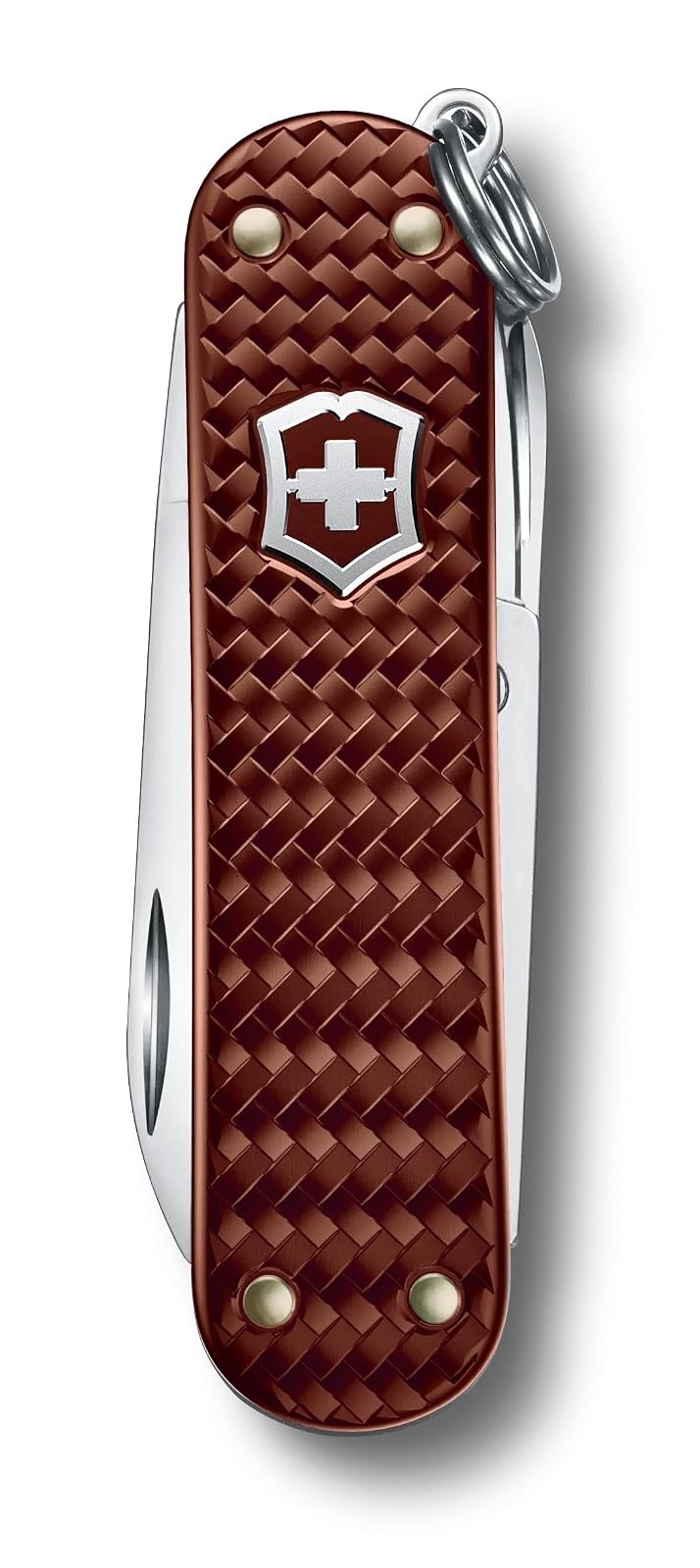 Victorinox Navaja Classic Precious Alox, Hazel Brown, 5 Usos | Swiss Made - Navaja de bolsillo (5 funciones), color marrón - Classic SD Precious Alox - Café