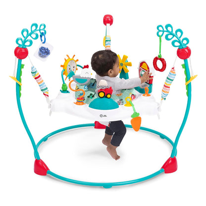 Baby Einstein Farm Explorers Jumper Saltador 2 en 1 Para Bebé con Juguetes Interactivos, Música, Luces y Sonidos, 6 a 12 Meses