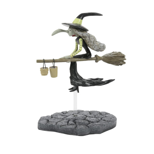 Department 56 Disney The Nightmare Before Christmas Village Accessories Figura de Helgamine La Bruja, 4.9 Pulgadas, Multicolor