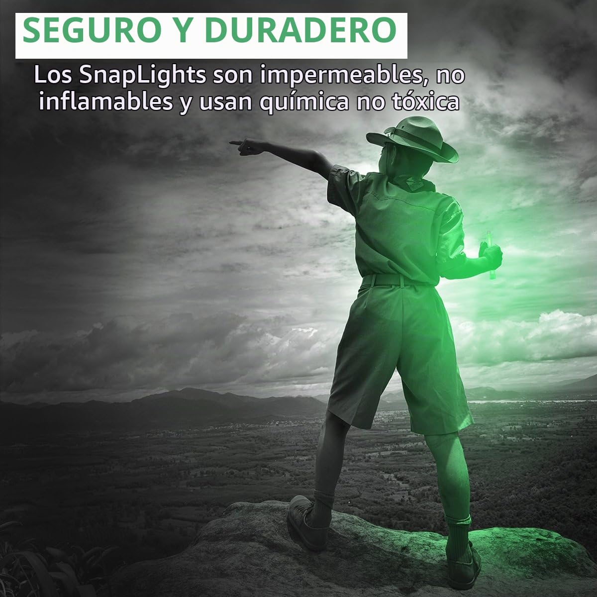 Cyalume - Green Glow Sticks: 12 horas de luz brillante de primera calidad, barras de luz SnapLight de 6 pulgadas para una variedad de usos (paquete de 10)