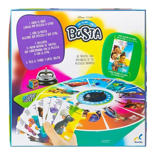 Disney Juego de Mesa Basta Deluxe Disney Pixar - Novelty Corp