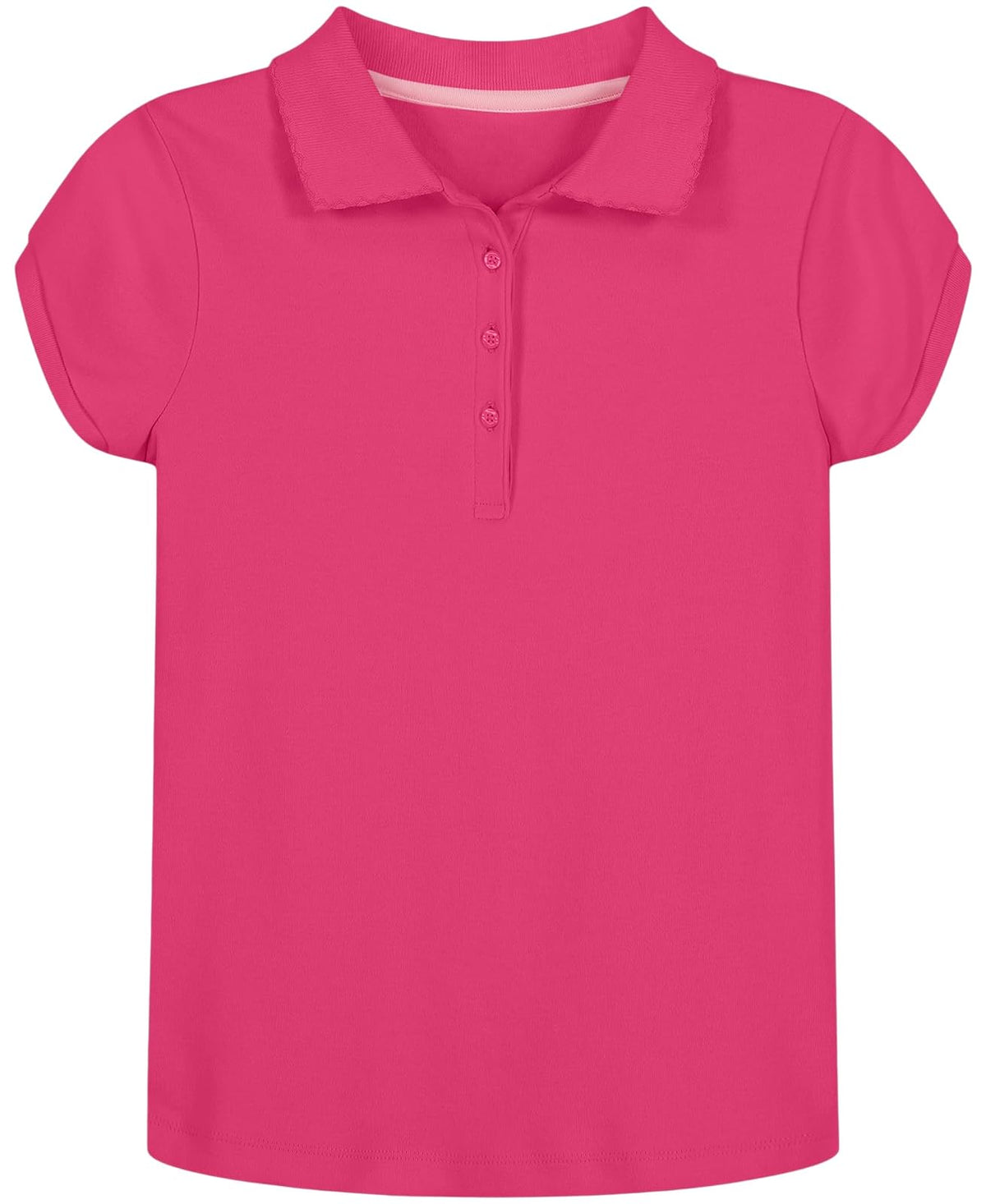 Nautica School Uniform Short Sleeve Polo Shirt, Button Closure, Soft Pique Fabric Camisa de poloNiñas