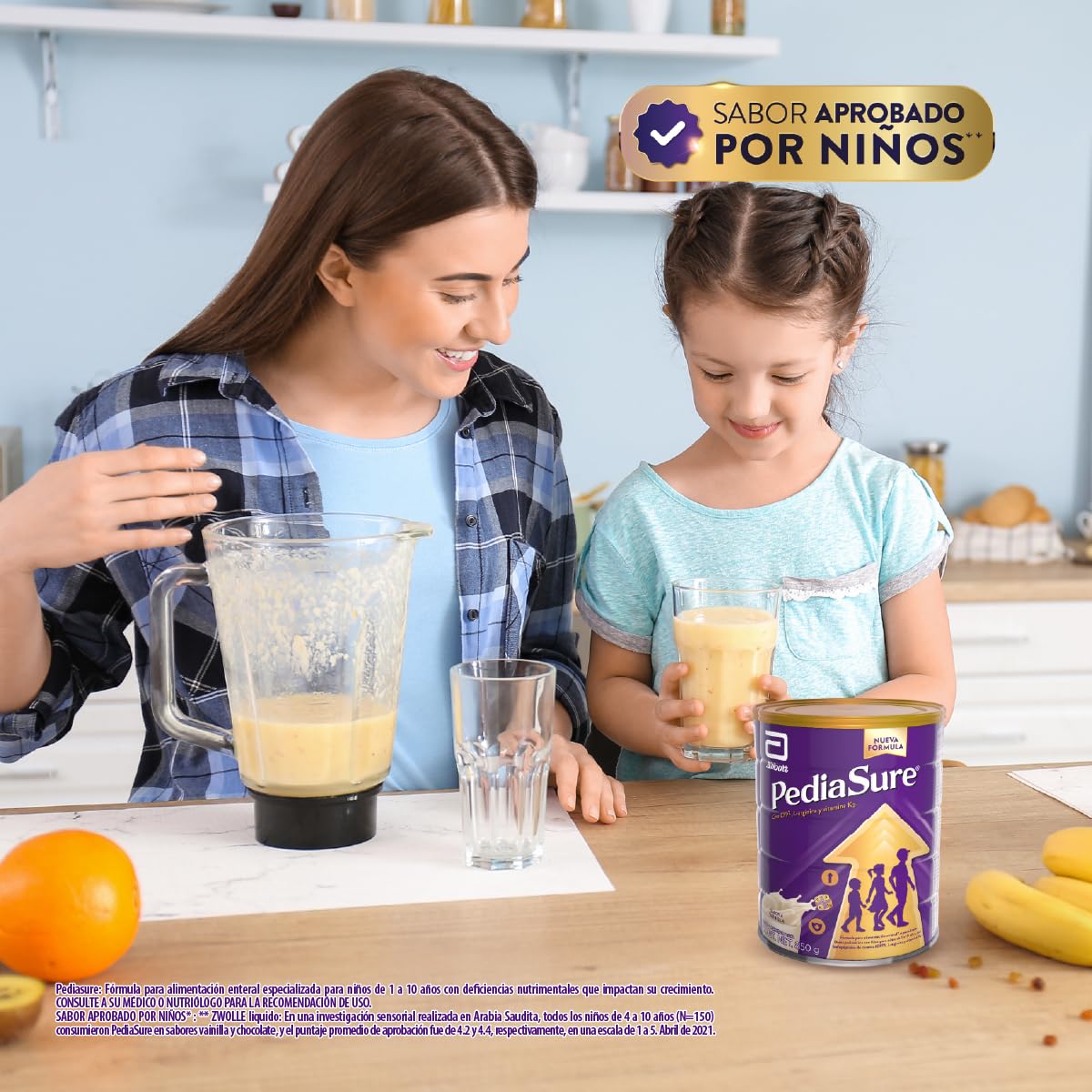 PediaSure Vainilla- Alimentación Especializada Polvo 850 g | Formula especializada para niños de 1 a 10 años con 5 grupos de nutrientes clave que apoya el crecimiento de los huesos.