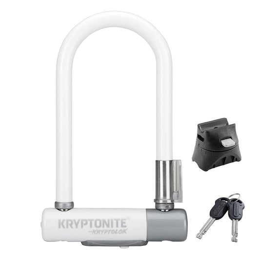Kryptonite Kryptolok Mini-7 - Candado para bicicleta de 12,7 mm con soporte FlexFrame-U